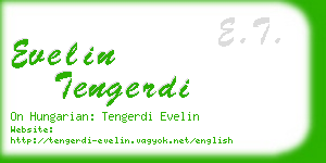 evelin tengerdi business card